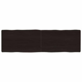 Blat ciemnobrązowy 140x40x(2-6) cm drewno z naturalną krawędzią