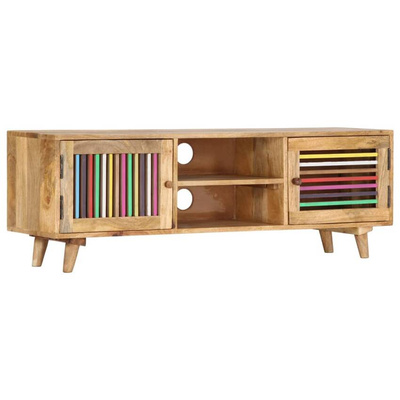 vidaXL Szafka pod TV, 120x30x40 cm, lite drewno mango wariant 6