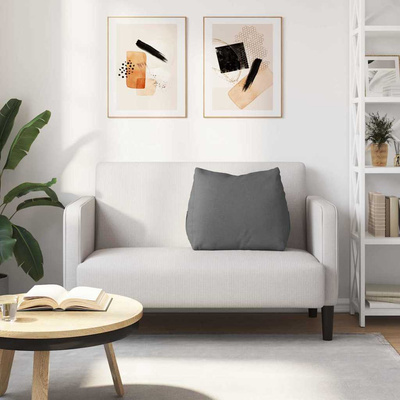 Poduszka na plecy Ciemnoszary 60 x 20 x 50 cm tkanina