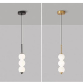 Nowoczesna minimalistyczna sferyczna lampa wisząca TRIO GOLD