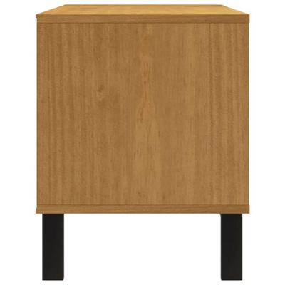 vidaXL Szafka pod TV FLAM, 110x40x50 cm, lite drewno sosnowe