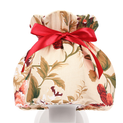 ROZANO lampa kinkiet biały 1x40W E27 abażur kwiatowy