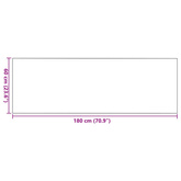 Dywanik wejściowy Brązowy i czarny 60 x 180 cm 100% poliamid