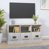 vidaXL Szafka pod TV, szarość betonu, 100x35x50 cm