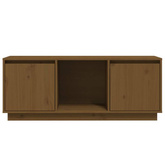 vidaXL Szafka pod TV, miodowy brąz, 110,5x35x44cm, lite drewno sosnowe