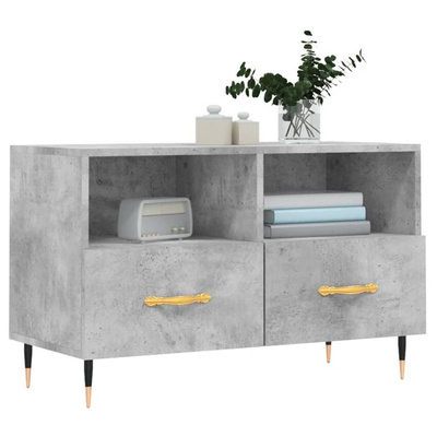 vidaXL Szafka pod TV, szarość betonu, 80x36x50 cm wariant 4