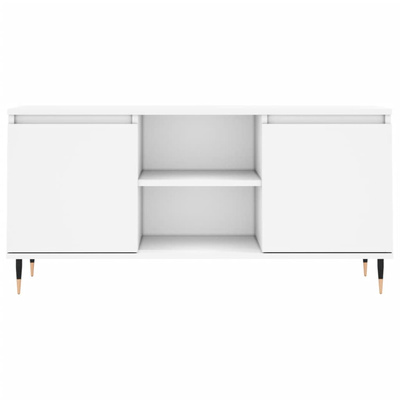 vidaXL Szafka pod TV, biała, 104x35x50 cm, materiał drewnopochodny