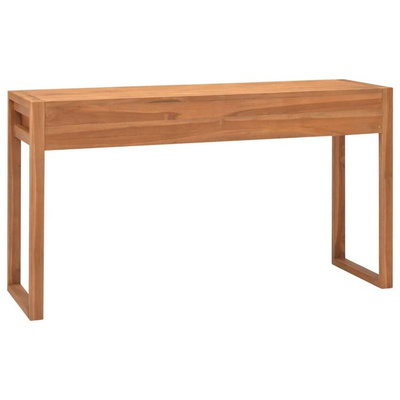 vidaXL Biurko z 2 szufladami, 140x40x75 cm, drewno tekowe
