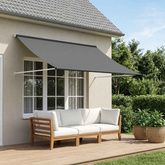 Markiza jasnoszary 300 x 150 cm 180 g / m? Poliester z powłoką PU
