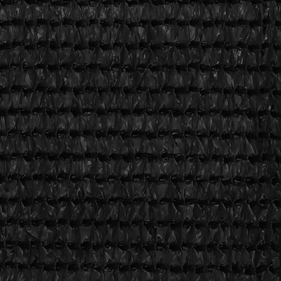 Parawan balkonowy, czarny, 120x500 cm, HDPE