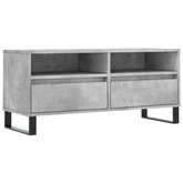 vidaXL Szafka pod TV, szarość betonu, 100x34,5x44,5 cm model standard