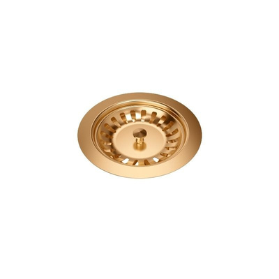 Odpływ zatyczkowy 3 1/2" z syfonem 1-komorowy PVD miedziany (GRANIT-pionowy), save space, bez logo, kolekcja Art Impressions (12GR3-P2APVDC1)