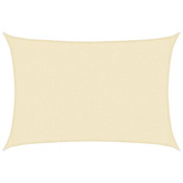 Żagiel przeciwsłoneczny, 160 g/m?, kremowy, 2,5x4 m, HDPE