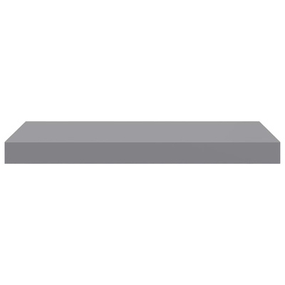 vidaXL Półki ścienne, 4 szt., szare, 50x23x3,8 cm, MDF