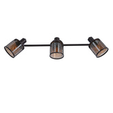 Lampa sufitowa kawowe złoto klosz bursztyn 3xE14 Canabera Candellux 93-82541