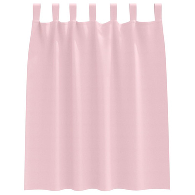Firany blackout z kółkami 2 pcs Dziecięcy róż 140 x 140 cm