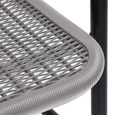 vidaXL Krzesła ogrodowe, 2 szt., rattan PE i stal, 110 kg
