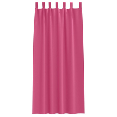Firany blackout z kółkami 2 pcs Jasnoróżowy 225 x 140 cm