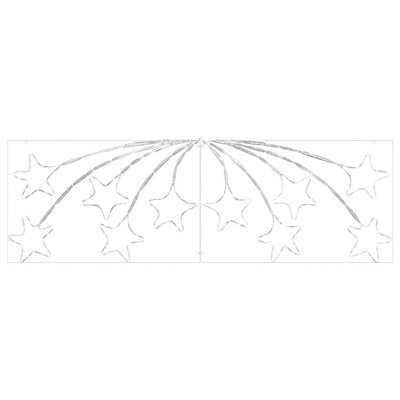 Gwiazda Świąteczna Wielokolorowe 182 x 58 cm PVC