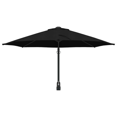 Parasolka ogrodowa Czarny 248 x 248 x 148 cm Poliester i Stal