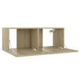 vidaXL Szafka pod TV, dąb sonoma, 80x30x30 cm, materiał drewnopochodny