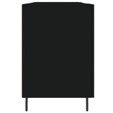 vidaXL Biurko, czarne, 140x50x75 cm, materiał drewnopochodny