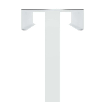 Stoiska na targi Biały 30 x 23,5 x 210 cm Stal