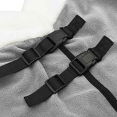 Koc dla Koni Całkowity Jasny Szary 125 cm Polarowy fleece