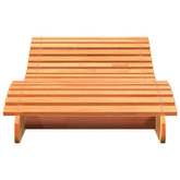 vidaXL Leżak, woskowy brąz, 205x70x31,5 cm, lite drewno sosnowe