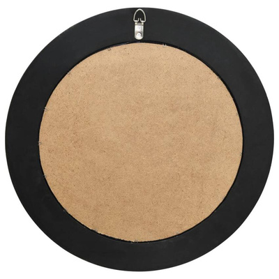 vidaXL Lustro ścienne w stylu barokowym, 50 cm, czarne