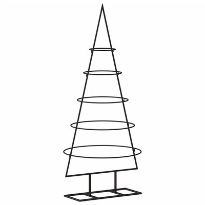 vidaXL Metalowa choinka świąteczna, do dekoracji, czarna, 90 cm wariant 5