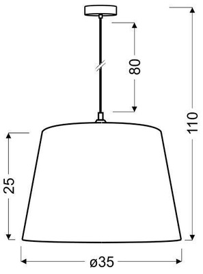 Lampa sufitowa wisząca 1X60W E27 MIRAGE 31-03218