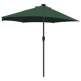Parasolka ogrodowa Zielony 294 x 150 x 223 cm Poliester i Stal