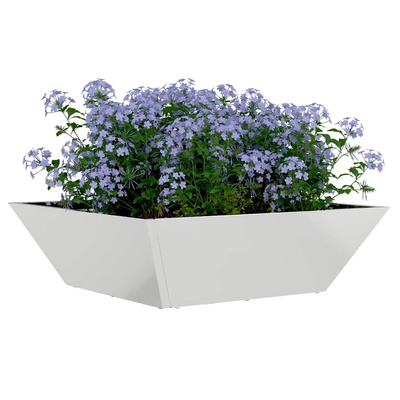 Doniczka ogrodowa 5 pcs Srebrny 50 x 50 x 15 cm
