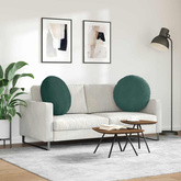 Poduszki na siedziska 2 pcs Ciemna zieleń ?60 x 21 cm Aksamit