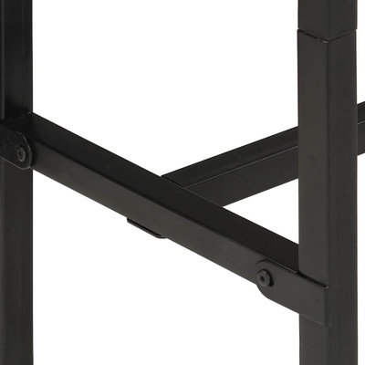 Stolik barowy, 150x55x107 cm, surowe lite drewno mango