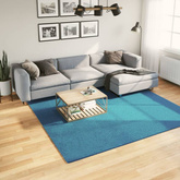 vidaXL Dywan OVIEDO z krótkim włosiem, turkusowy, 240x240 cm