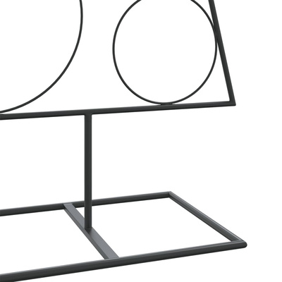 Metalowa choinka świąteczna, do dekoracji, czarna, 150 cm