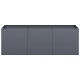 Doniczka Antracyt 120x40x40 cm Stal walcowana na zimno