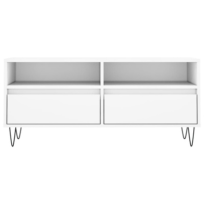 Szafka pod TV, biała, 100x34,5x44,5 cm, materiał drewnopochodny vidaXL