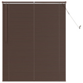 Żaluzja wenecka Ciemnobrązowy ze wzorem 150 x 120 cm 25 mm PVC