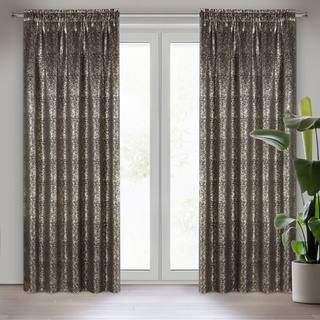 Zasłona Ebru czarna 135x270