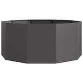 Donica Czarny 120 x 120 x 50 cm Stal