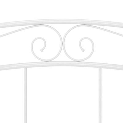 Rama łóżka, biała, metalowa, 140 x 200 cm