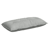 Poduszka na plecy Jasnoszary 100 x 50 cm Tkanina sztruksowa