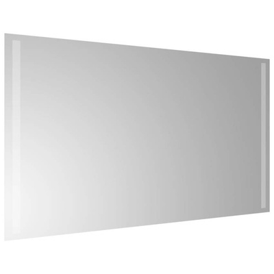 vidaXL Lustro łazienkowe z LED, 90x50 cm