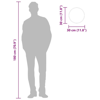 Lustro ścienne, złote, ? 30 cm, okrągłe