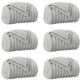 Koce narzutowe 6 pcs Szary 240 x 220 cm Polar