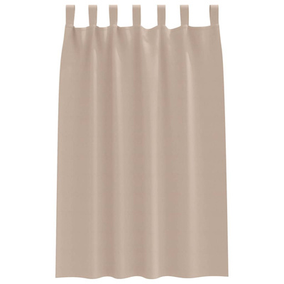 Firany blackout z kółkami 2 pcs Ciemnoszary 175 x 140 cm