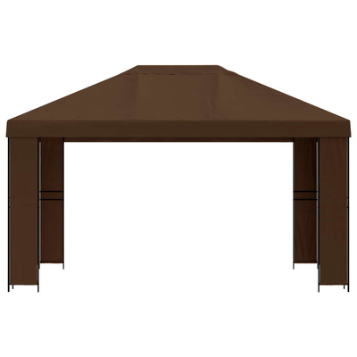 Altana 4 × 3 m brązowy Poliester i Stal 190 gsm